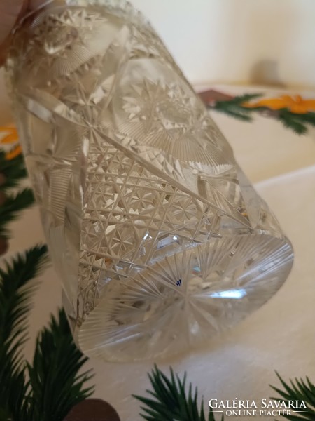 A giant lead crystal vase