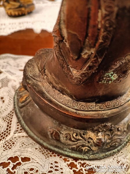 Régi bronz Buddha