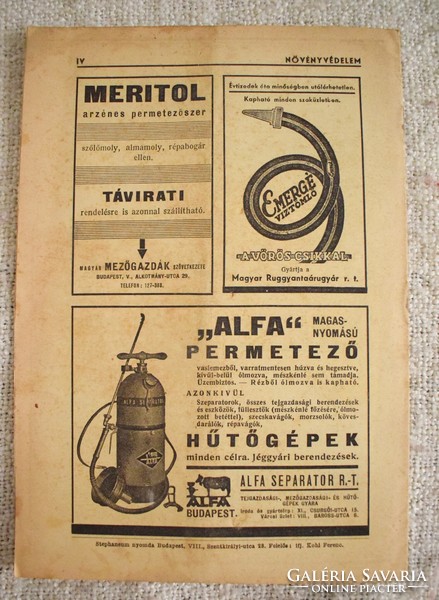 Horticulture xvi. Grade 8. 7. 6. 1940 Aug. Juni. Juli. Hungarian Royal Ministry of Agriculture 4