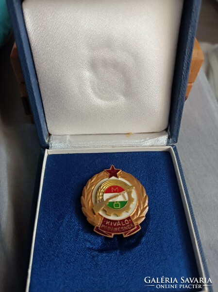 Excellent commander worker's guard award badge plus box in nice condition
