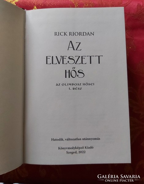 Rick Riordan : Az elveszett hős -  Az Olimposz hősei 1. rész