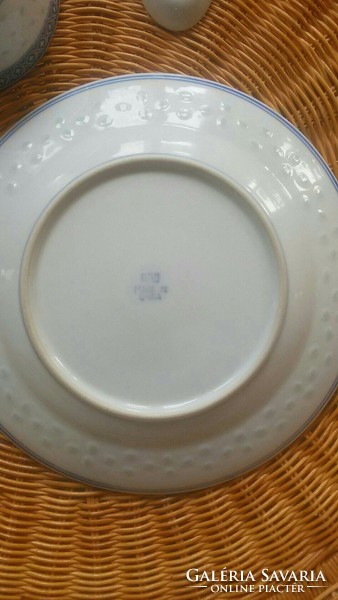 Jingdezhenkínai porcelán rizs szemes rizsmintás kínai porcelán tányér tálka és kanál