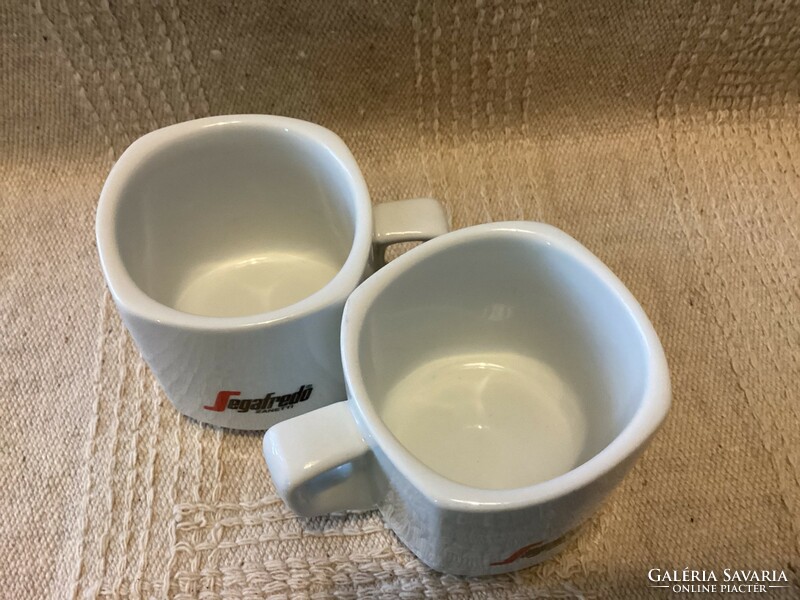 Segafredo porcelain cappuccino cups are promotional items