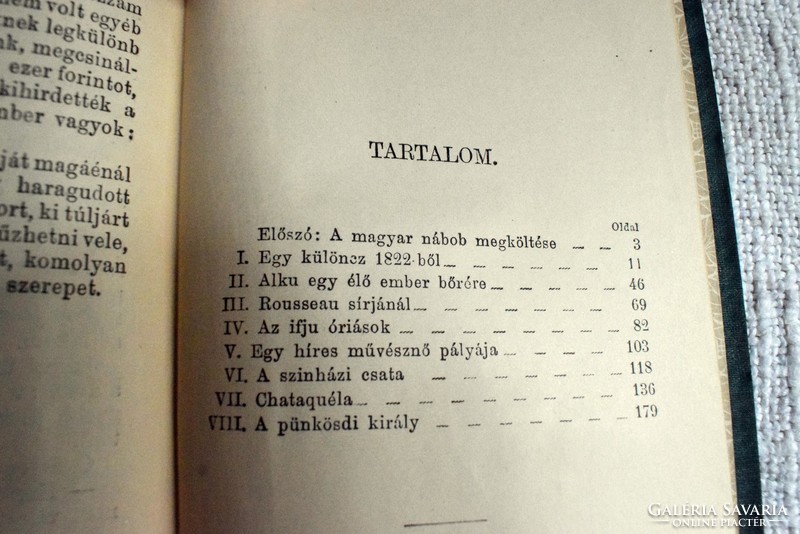 Jókai Mór , Egy magyar nábob , I. kötet , Franklin - Társulat Budapest , 1912 regény