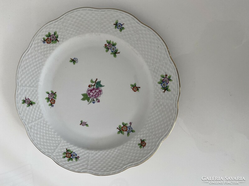 Herend Eton patterned porcelain bowl with two cake plates