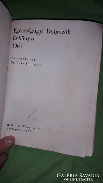 1967. Egészségügyi Dolgozók Évkönyve 1967 könyv  a képek szerint MEDICINA