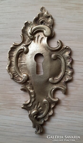 Neo-rococo bronze furniture ornament, lock tag, furniture beater