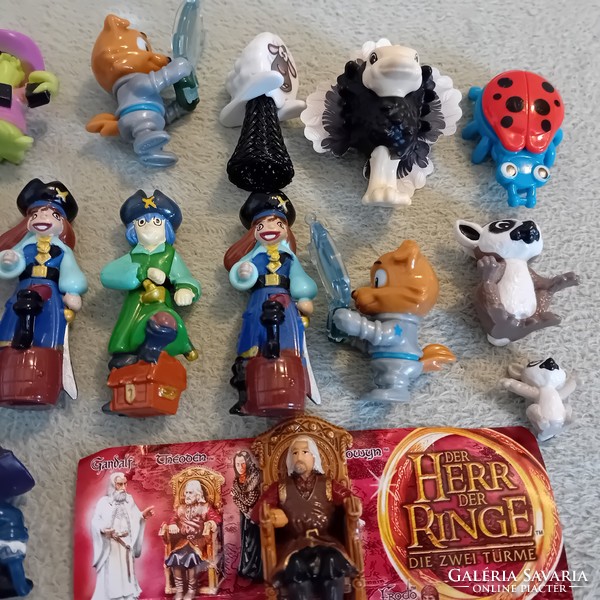 17. Kinder figures fireman babies, pirates, 24 pcs /+ 1 pc lord of the rings, cheap