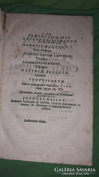 1761. Joanne Baptista Prileszky - SZENT CIPRIÁN KARTHAGÓI PÜSPÖK élete  ANTIK KÖNYV a képek szerint