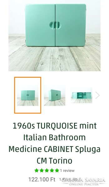 1960 Italyan Spluga CM Torino fürdőszoba szekrény retro  modernista design.Alkudható!