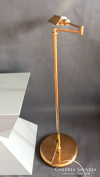 Vintage Sölken copper floor lamp with swing arm, negotiable design