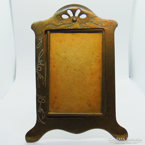 Antique metal picture frame