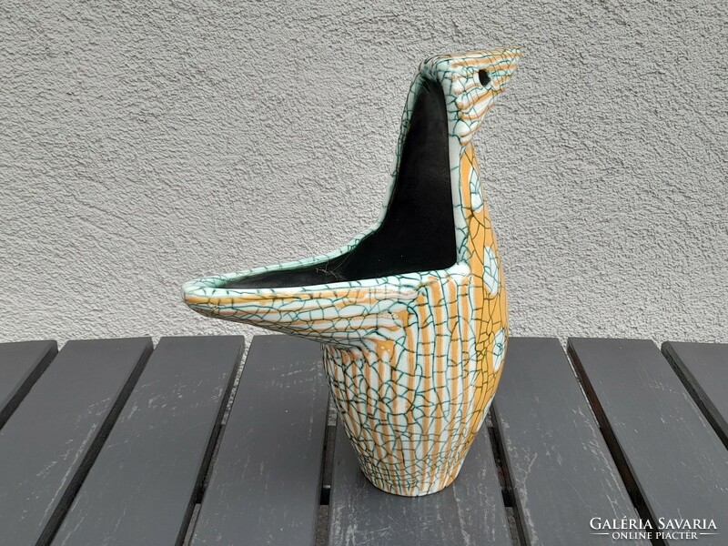 1,-Ft Gorka Géza kerámia madár váza