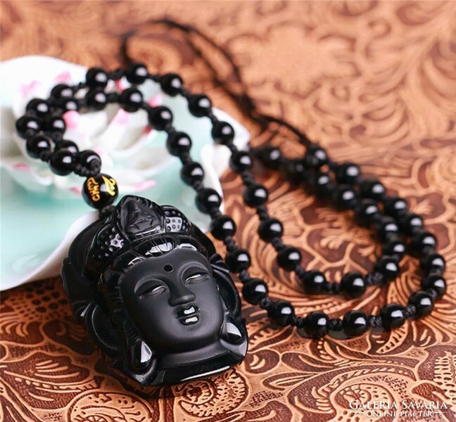 Obsidian Buddhist Chains