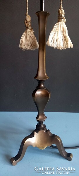 Huge two-bulb gilde bronze antique table lamp negotiable