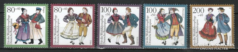 Postatiszta Bundes 1108 Mi 1696-1700     10,00 Euró