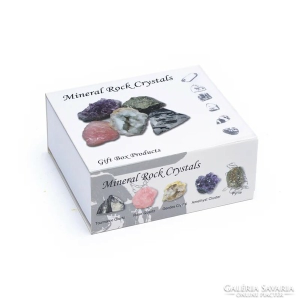 5 Kinds of minerals in a gift box