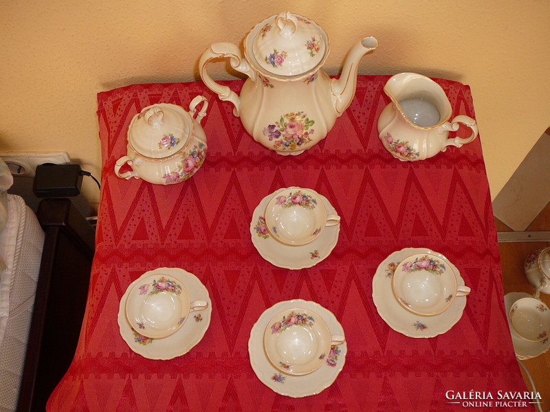 Edelstein bavaria (German), 4-person coffee set, from the 30s-40s, porcelain