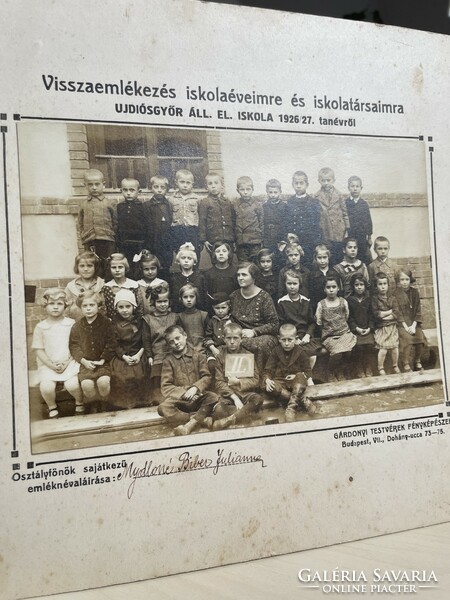 School photo, Diósgyőr, 1926-1927