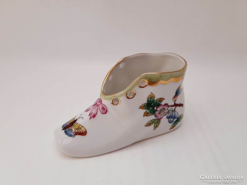 Herendi porcelán Viktória mintás cipő