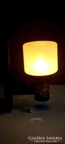 Bronz iparművészeti fali lámpa Csanádi György?   ALKUDHATÓ