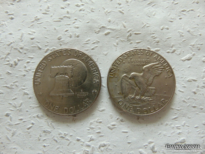 Usa 2 pieces 1 dollar coin lot !