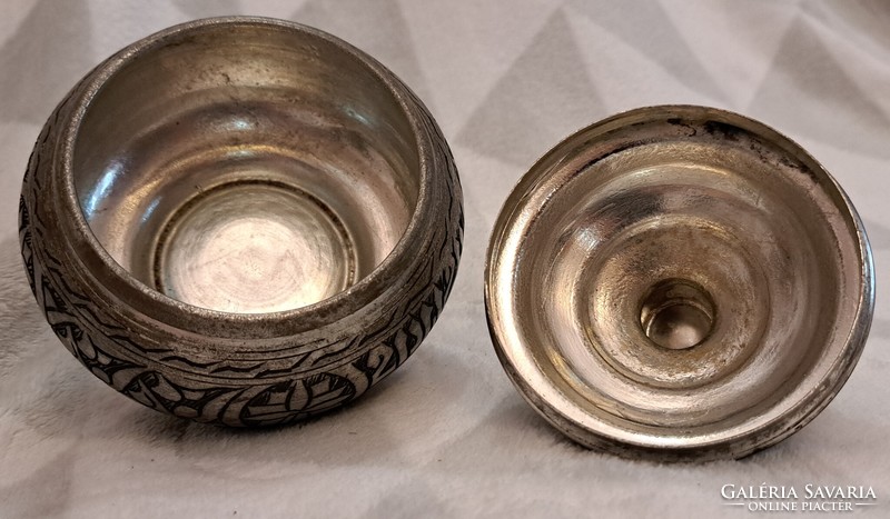 Arabic silver metal sugar holder, bonbonier (4591)