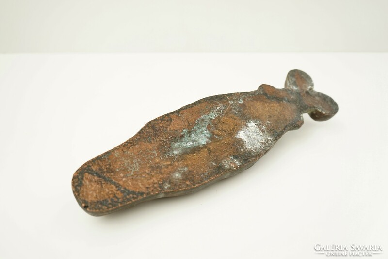 Old patina solid red copper wall decoration / copper mask
