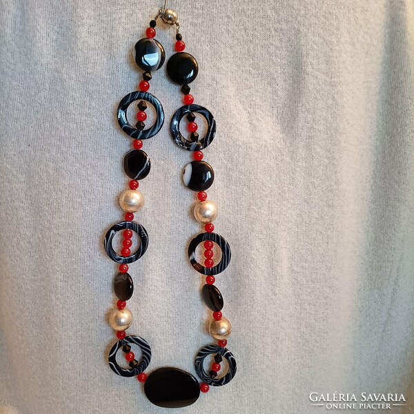Onyx and other necklaces