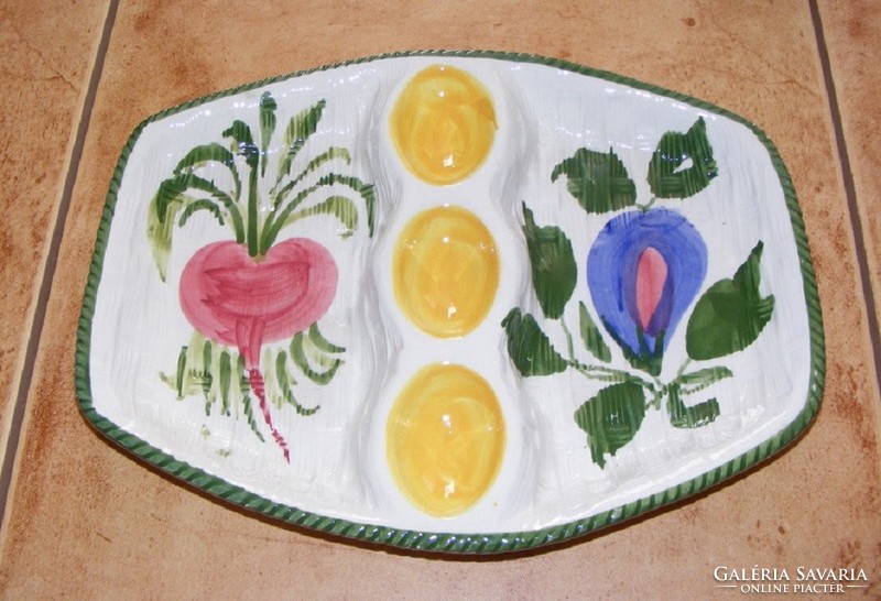 Italian egg and vegetable porcelain offering