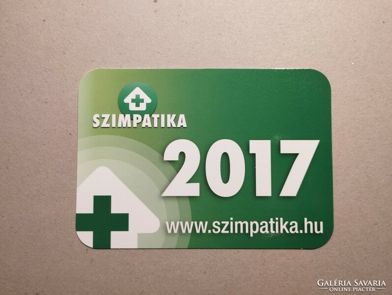 Hungary, card calendar vii. - Sympathetic pharmacies 2017