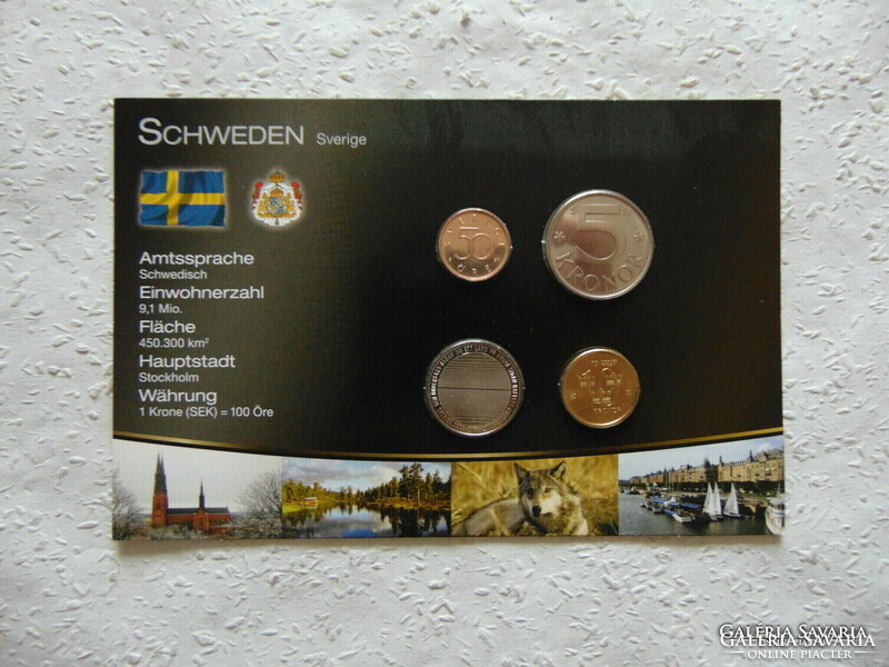 Sweden 4 coins in blister 2009