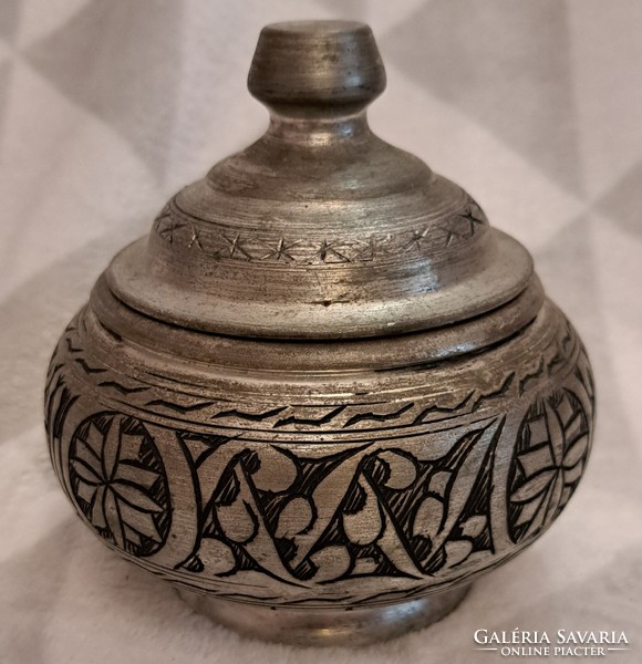 Arabic silver metal sugar holder, bonbonier (4591)