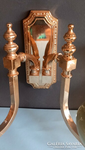 Empire Art Nouveau onyx copper wall arm wall lamp negotiable
