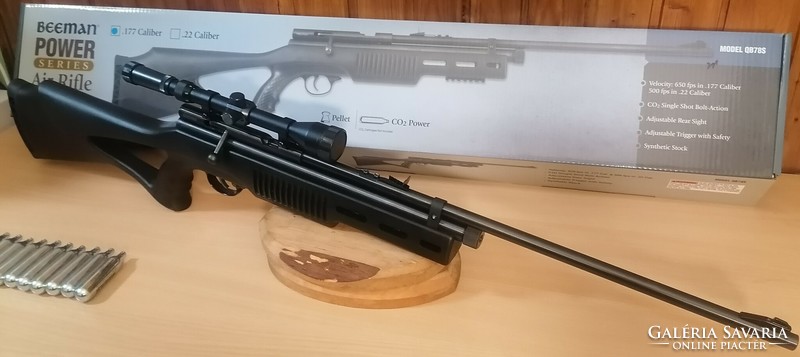 Beeman qb-78 s air rifle, with 4.5mm scope + gift cartridge