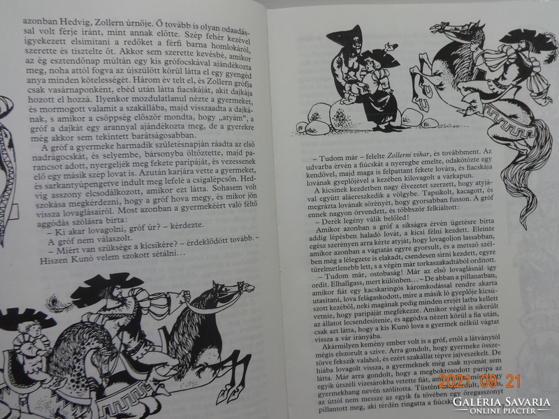 Wilhelm Hauff: A ​szarvastallér legendája - régi mesekönyv Rusz Lívia rajzaival