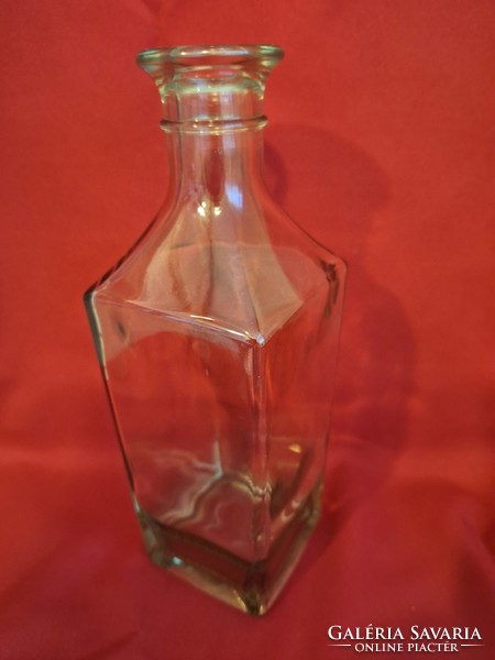 Antik, Geschütz üveg palack, szügletes forma, ritka, hibátlan
