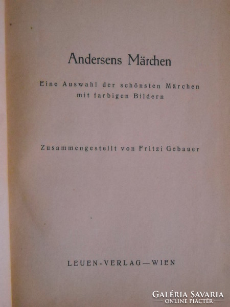 C.Andersen:Märchen/Mesék/németül,10mese