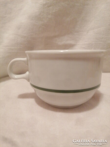 Alföldi porcelain mug (green striped)