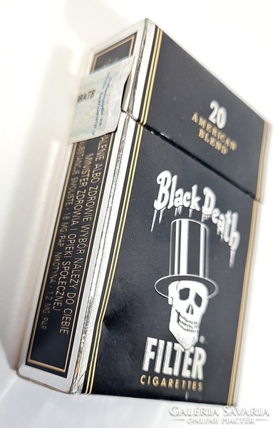 KIÁRUSÍTÁS!!! :)  Black Death - "Fekete Halál" - vintage amerikai cigaretta