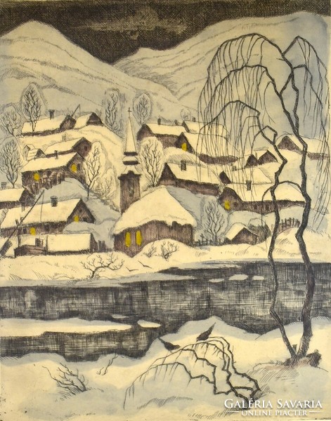 Gyula Conrad (1877-1959): winter mood 1940
