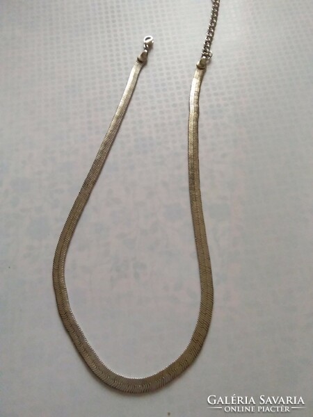Szép mutatós régi ezüstözött nyaklánc