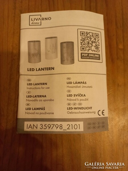 New led lamp with deer pattern in original packaging