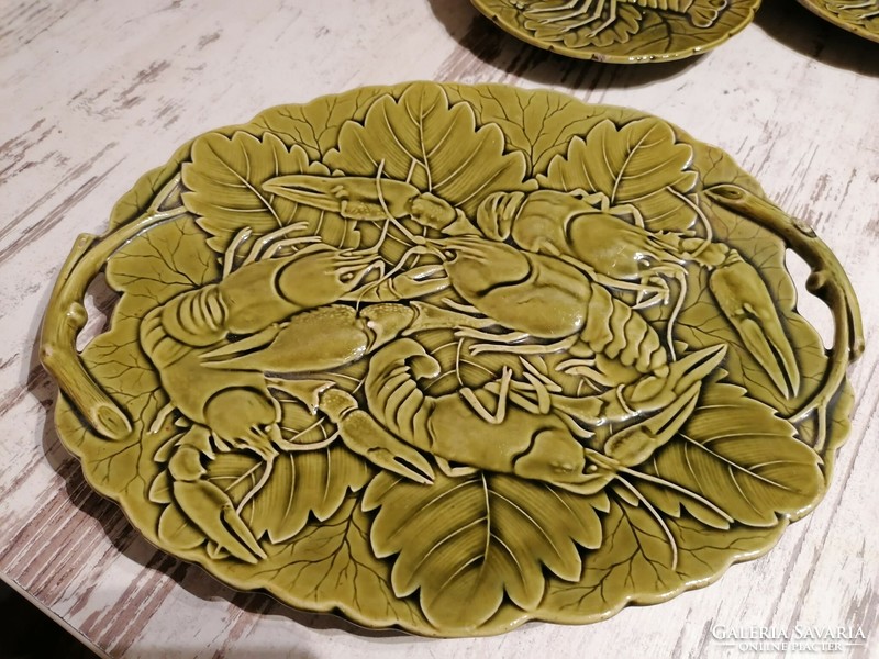 Schütz cilli majolica crab set