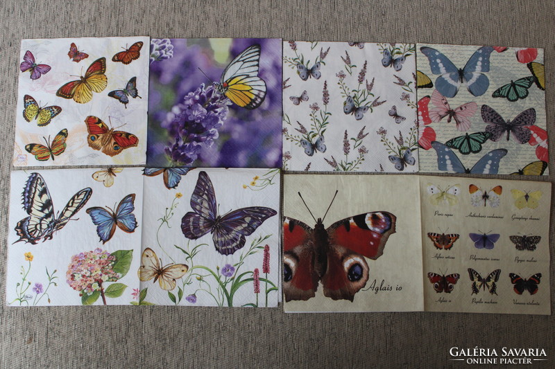 6 napkin butterflies