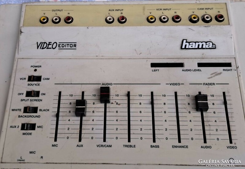 Retro hama easy cut vintage audio mixer and video editor for parts