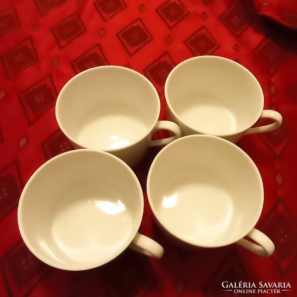 Hófehér Decordesign Inge Kube  porcelán csészék, 3,5 dl-es