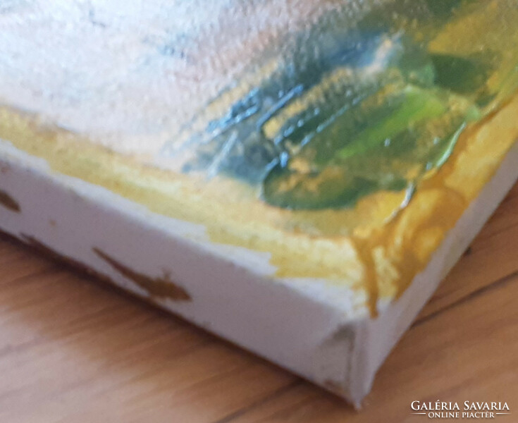 Antiipina galina: lemons, oil painting, canvas, painter's knife. 40X30cm