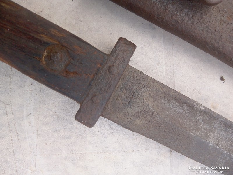 A werndl and a mannlicher bayonet, bayonet together