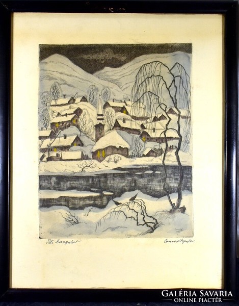 Gyula Conrad (1877-1959): winter mood 1940